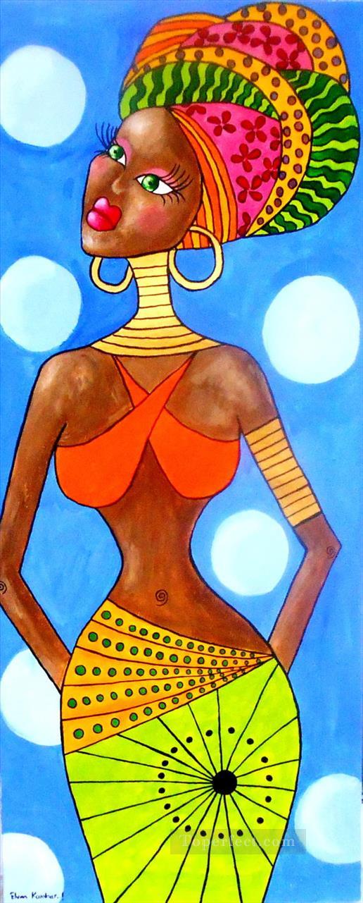 black beauty in fashion African Oil Paintings